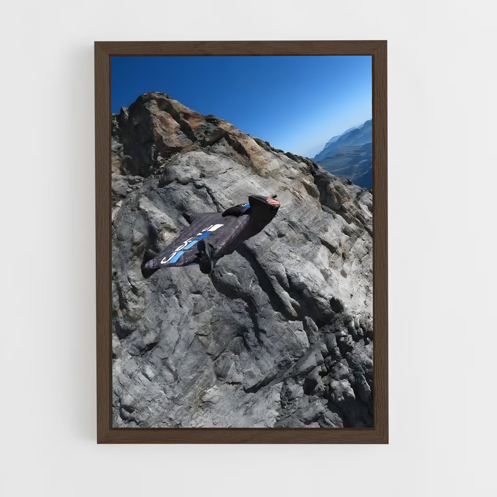 Poster Parachute Libre – affiche Vol en wingsuit (vue 5)